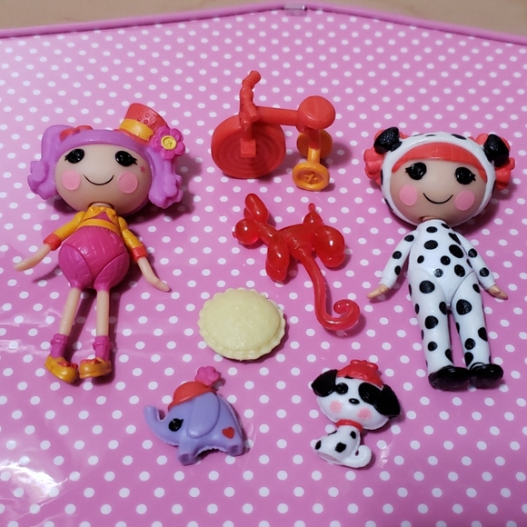 Rare Complete Mini Lalaloopsy Silly Fun House Peanut Ember Dolls Playset - Picture 4 of 6